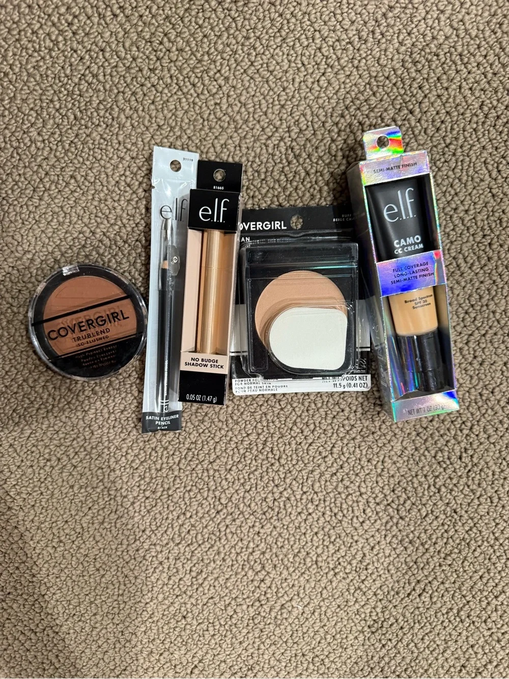ELF Camo CC Cream & No Budge Shadow Stick Duo - Beige/Tan